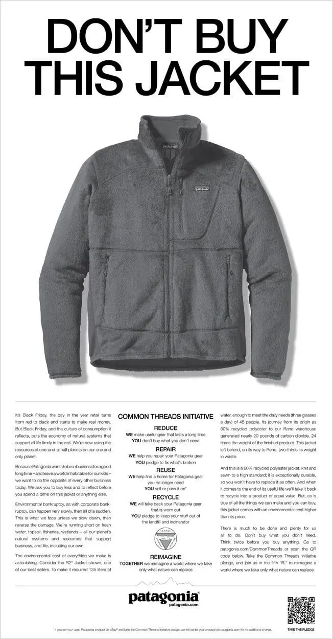 Don't Buy This Jacket ad - photo by Tim Nudd